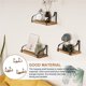 thumbnail image 4 of Estante De Madera De., Estante De Pared De Madera Maciza De Hierro Forjado, Estante De Hierro Montado En La Pared Con Accesorios De Montaje De Tornillo Para El Hogar, La Oficina Y El Hotel 3 Uds matsuzay HA013054-00, 4 of 7