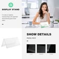 thumbnail image 6 of LEORX 5Pcs Acrylic Display Rack Clear Tent Shape Sign Holder for Desk Name Card Showing, 6 of 7