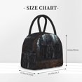 thumbnail image 2 of Disketp Gloomy Mansion Forest Scene Bolsa Térmica para Almuerzo, Lonchera con Abertura Amplia y Gran Capacidad, Organizador Reutilizable para Mujeres, Hombres y Adultos, 2 of 6