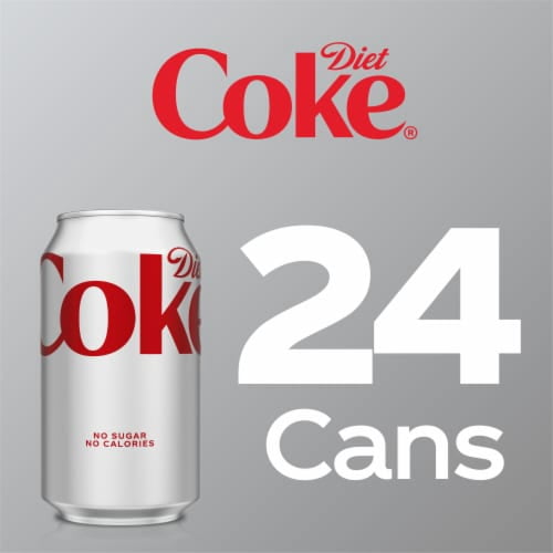 2X-Diet Coke Soda Cans - 12 fl oz - 24 pk