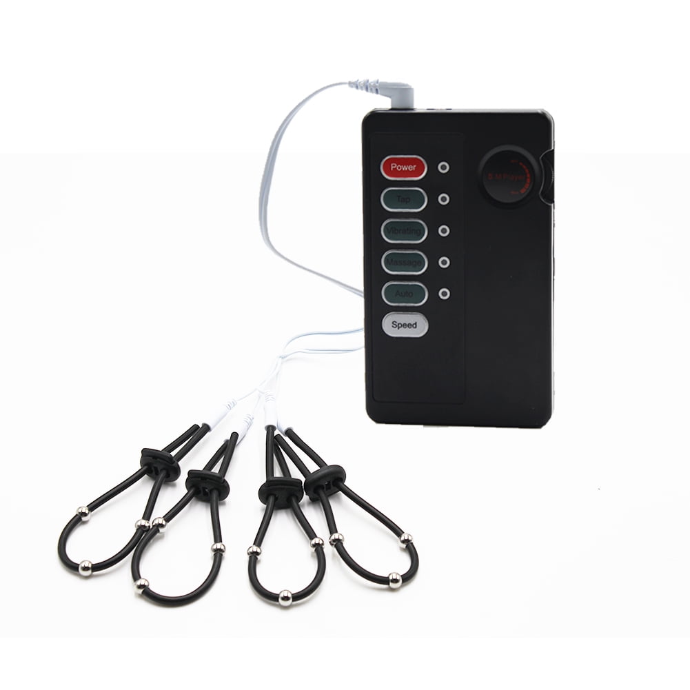 EStim Black Devices whit Electro Electrode Accessories Massagers 