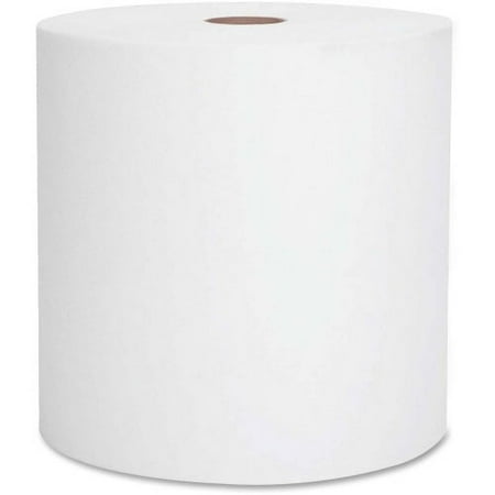Scott White Hard-roll Towels 1 Ply - 8" x 800 ft - 7.87" Roll Diameter - White - Nonperforated, Absorbent, Non-chlorine Bleached - 12 / Carton