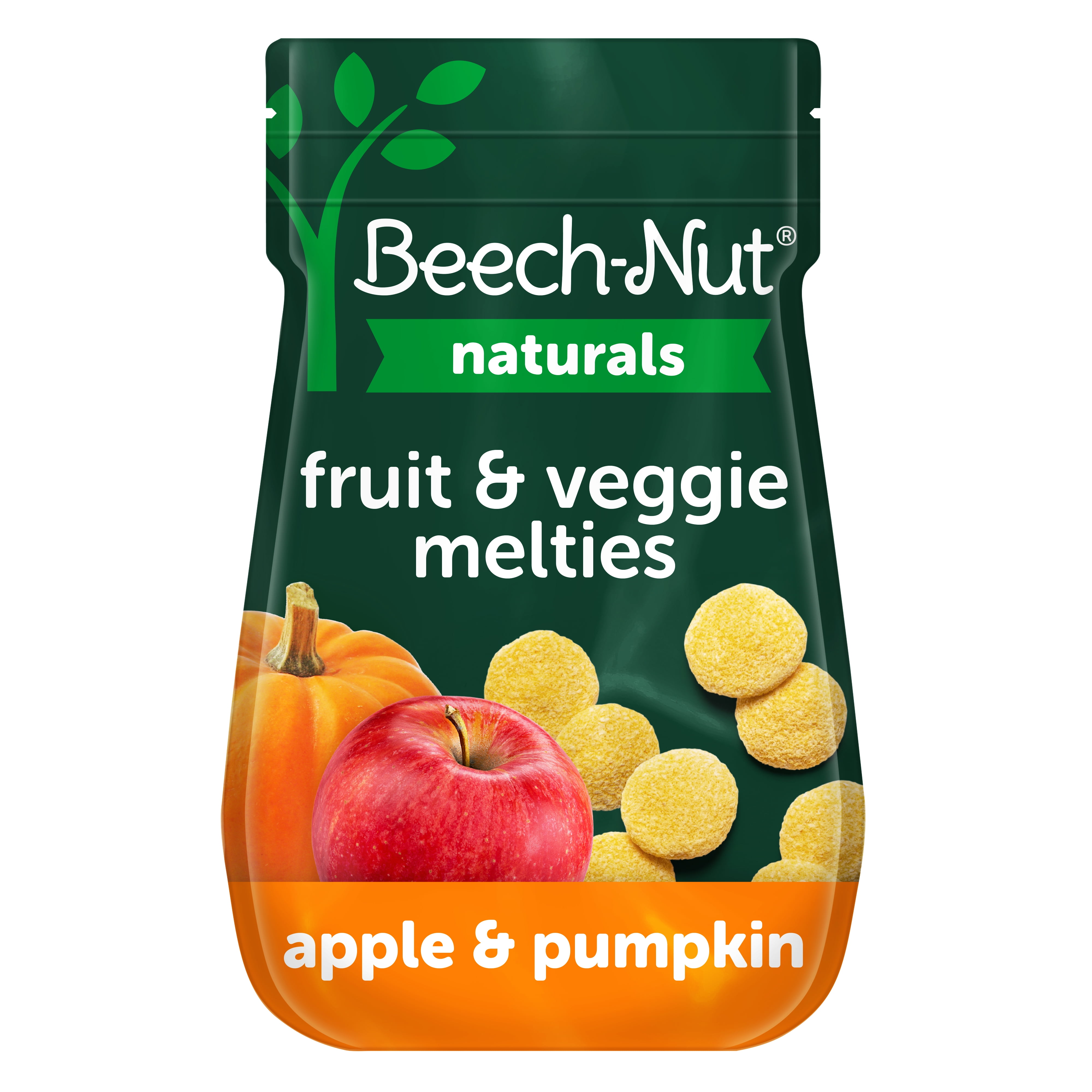 BeechNut Naturals Fruit & Veggie Melties Stage 3, Apple & Pumpkin