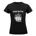 thumbnail image 4 of Board Meeting Women’s Cotton Short Sleeve T-Shirt HD Graphic Print Casual Crew Neck Tee L, 4 of 6