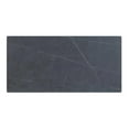 thumbnail image 3 of Milan Marbleized Matte Gray Ceramic Top Table with Steel Four-legged Base, 3 of 4