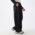 thumbnail image 6 of Xijirk Girls Sweatpants,Kids Girls Wide Leg Sweatpants High Elastic Waist Pants Drawstring Casual Straight Leg Jogger Sweatpants with Pocket Comfortable,Girls Pants,07 Black,6-7 Years, 6 of 9