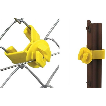 UPC: 0038923021628 | Dare Snap-On Yellow Polyethylene U-Post Electric Fence Insulator (25-Pack)