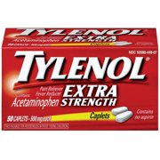 Tylenol Extra Strength Pain Reliever & Fever Reducer Tablets, 500 mg, 50 Count