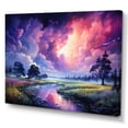 thumbnail image 2 of Designart "Rainbows Amidst the Dancing Storm I" Landscapes Wall Art Print, 2 of 5