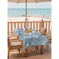 thumbnail image 2 of Outdoor Tablecloth with Umbrella Hole for Patio/Picnic/Party/Camping, Navy Blue Starfish Waterproof Table Cloth Rectangle Table Cover Washable, Coastal Ocean Summer Sea Nautical (60"x 102"), 2 of 8
