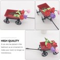 thumbnail image 4 of Décoration de Chariot de Jardin Féerique Miniature Rouge 2 Pcs 1.4X0.8X0.8In Fer, 4 of 6