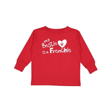 

Inktastic Bestie Frenchie Boys or Girls Long Sleeve Toddler T-Shirt