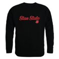 thumbnail image 1 of W Republic 556-208-BLK-01 California State University, Stanislaus T-Shirt Col Rond Script pour Hommes - Noir, Petit, 1 of 1