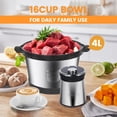 thumbnail image 3 of Procesador de alimentos BUMET 308S 850W con tazón de acero de 16 tazas, 3 of 7