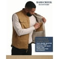 thumbnail image 4 of Bass Creek Outfitters Mens Work Vest - Sherpa Lined Duck Canvas Shell Insulated Vest for Men, 4 of 7