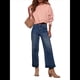 thumbnail image 3 of Pantalones Vaqueros de Cintura Alta y Pierna para Mujer, Modernos, de Mezclilla Recortada, Elásticos, Hasta el Tobillo, con Bolsillos. Azul XL, 3 of 9