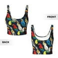 thumbnail image 6 of Goofa Parrot Printed Sports Bras for Women, High Impact Running Bra Workout Crop Tank Tops Longline Sports Bra Push up-, 6 of 9