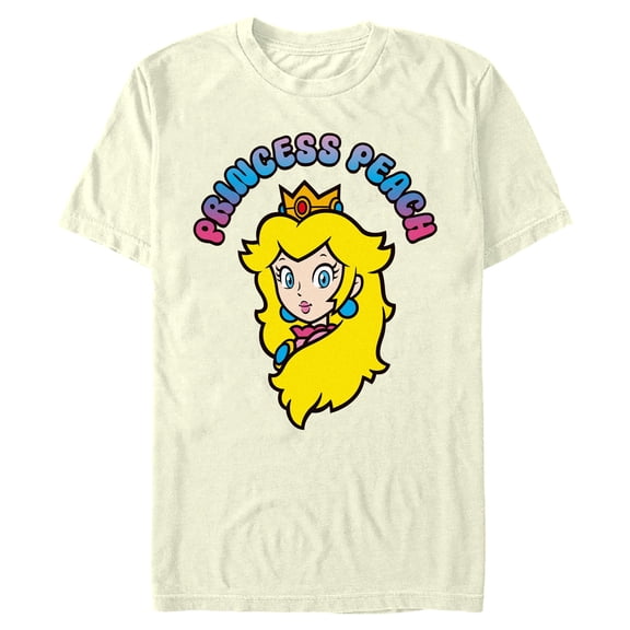 Mens Nintendo Adorable Princess Peach Gradient T Shirt