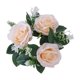 thumbnail image 2 of Xihbxyly Corona de Rosas con Velas, Aro de Flores de Seda con Hojas, Decoración Floral Amarilla, Elegante Centro de Mesa para Bodas y Fiestas de San Valentín, Compatible con La Mayoría de Velas, Tama, 2 of 6