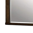 thumbnail image 3 of Benjara BM230646 Rectangular Wooden Frame Mirror with Mounting Hardware, Walnut Brown, 3 of 5