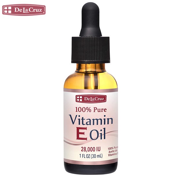 De La Cruz Vitamin E Oil for Face 28,000 IU AntiAging Moisturizer 1 Fl