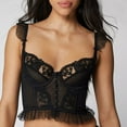 thumbnail image 3 of Wancir Women's Sexy Lace Push Up Plus Size Bra Sheer Balconette Underwire Unlined, 3 of 3