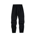 thumbnail image 1 of FcBaudy Full Length Pants Man Solid Color Linen Multi-pocket Tether Binding Leg Trousers Man Polyester Trousers, 1 of 3
