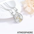 thumbnail image 4 of Collar para mujer, joyería para mujer, joyería para mujer, 2 piezas, regalo de San Valentín, collar doble, colgante de joyería de cristal, el collar, 4 of 5