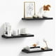 thumbnail image 1 of Kit 3 Repisas Flotantes Medidas, Montaje en Pared, Estantes Modernos, Estantes de Pared, Decoración Minimalista, para Exhibición, Ligeras, para Almacenamiento (Negro), 1 of 7