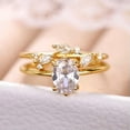 thumbnail image 4 of K-KED Charm Wedding Party Women Gold plated Ring Cubic Zirconia Delicate Jewelry Sz 6-10-9, 4 of 6