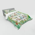 thumbnail image 2 of Ambesonne Live Laugh Love Bedding Set 4 Pcs, Ornate Petals, Queen, Multicolor, 2 of 2
