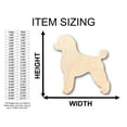 thumbnail image 2 of Unfinished Wood Poddle Dog Shape - Craft - up to 46" DIY 16" / 1/4", 2 of 3