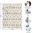 thumbnail image 4 of Beige Christmas Tree Pattern Blanket,Comfortable Soft Flannel Throw Blanket,All Season,Warm Lightweight Blankets for Sofa Bed Couch Living Room Chair,30"x40", 4 of 4