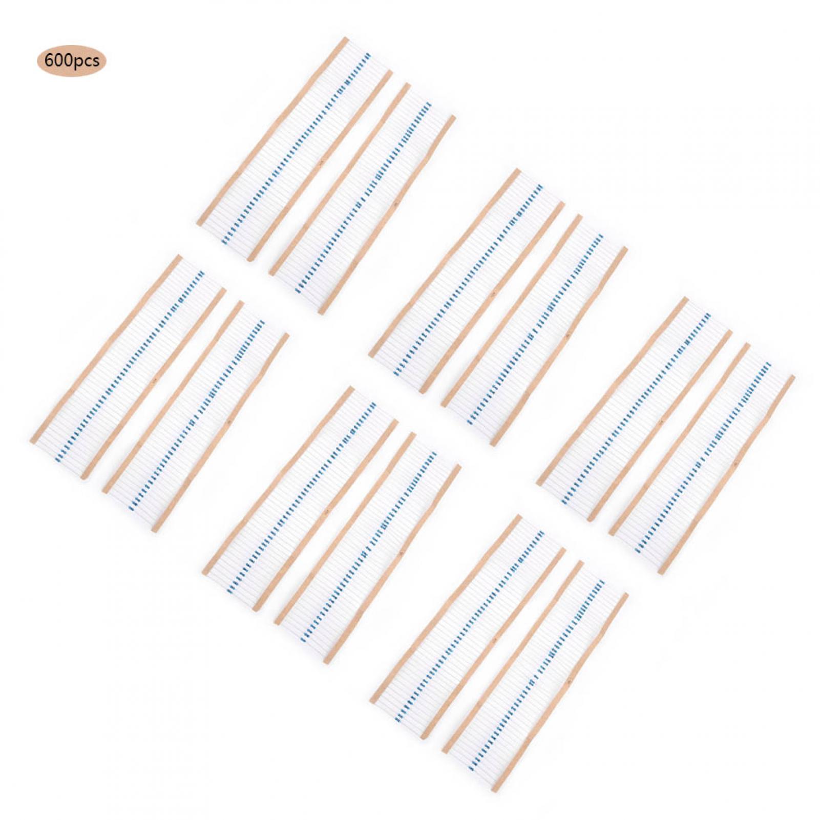 2024 600pcs 1/4W 1 Resistors 1K / 2K / 3K / 10K Ohm Resistance