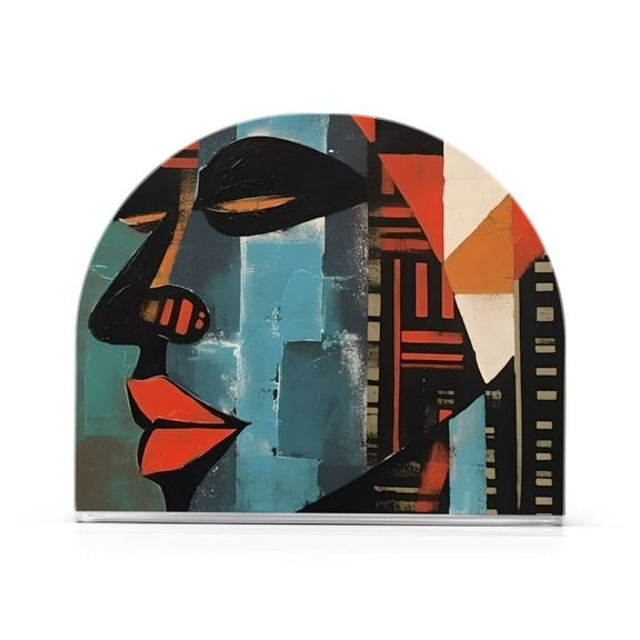 Woman Side Face Napkin Holder for Table Clear Napkin Stand Paper Holder Acrylic Organizer Dispenser Napkins for Dinner Kitchen Restaurant Room