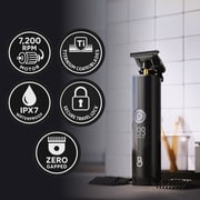 The Beard Club T Blade Trimmer, Adjustable Beard Trimmer for Men with 4 Lengths, Beard Edger Clippers, Waterproof Rechargeable Electric Shaver