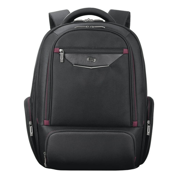Executive Backpack, 17.3, 18 1/2 x 7 3/4 x 16 1/4, Black