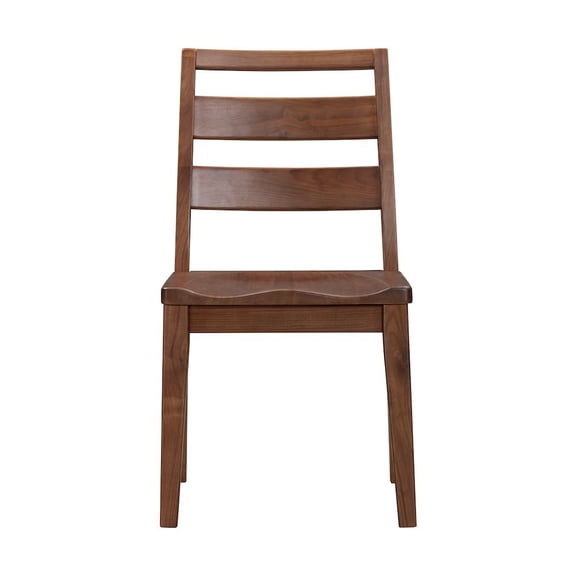 A-America Voss Ladderback Upholstered Side Chair (2 pack), Sable