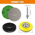 thumbnail image 2 of 3 Inch (75mm) Assorted 800/1000/2000/3000/5000 Grit Premium Heavy Duty Silicon Carbide Wet/Dry Hook & Loop Sanding Discs with 1/4 inch Shank Sanding Pad + Foam Buffering Pad, 100PCS, 2 of 5