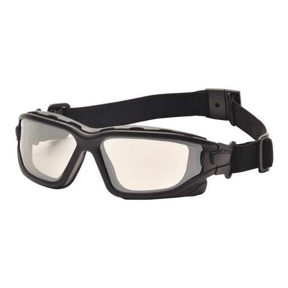 Black Strap-Temples/Indoor/Outdoor Mirror Anti-Fog Lens