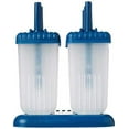 thumbnail image 2 of Tovolo Groovy, Drip-Guard Handle 4 Ounce, Set of 6 Ice Pop Molds, Popsicle Makers with Reusable Sticks, Mess-Free Frozen Treats, Blueberry, 2 of 5