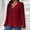 Wine, variant on DAFPZW Long Sleeve Shirts for Women V Neck Casual Sweaters Basic Knit Fashion Pullover Tops