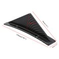 thumbnail image 4 of 4 Pack Car Rear Bumper Shark Fin Triangle Spoiler Universal Carbon Fiber Curved, 4 of 7