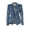 Dark Blue, variant on Up to 50% off Womens Jean Jackets Lightweight Women's Casual Solid Color Denim Slim Double Breasted Button Denim Suit Jacket,Light Blue S