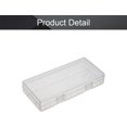 thumbnail image 4 of HUGFEGWE 2 x 18650 Battery Storage Case Holder Organizer Box Transparent 2Pcs U2536-18145, 4 of 7