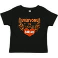 thumbnail image 3 of Inktastic Everyone is Thankful for Me with Heart and Leaves Boys or Girls Baby T-Shirt, 3 of 5