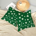 thumbnail image 5 of St.Patrick''s Day Green Pillow Covers 18x18 Set of 2 Lucky Shamrock Clover Throw Pillow Covers Decorations Spring Holiday Pillowcase Decor Gift Farmhouse Linen Cushion Cover for Sofa Couch Bed, 5 of 6