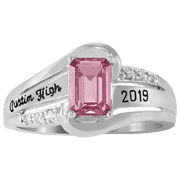 Keepsake Girl's Emerald Fashion Class Ring