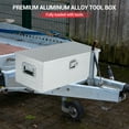 thumbnail image 4 of Aluminum Truck Tool Box with Sliding Shelf, 48"/30" Heavy-Duty Weatherproof Storage Chest for Pickup Trucks & Trailers, Lockable with Reinforced Handles, 4 of 7