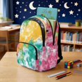 thumbnail image 4 of Xixirimido Cosmic Tie-Dye Print 17 Inch Kids Backpacks for Boys Girls Preschool, Kindergarten, Elementary School Backpacks with Multi-pocket Students School Bag, 4 of 8